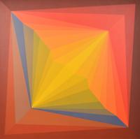 Large Doris Leeper Abstract Geometric Painting, 65H - Sold for $3,456 on 05-06-2023 (Lot 63).jpg